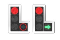 Светофор с красным кругом