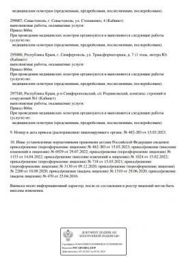 Выписка из реестра лицензий Севастополь 4
