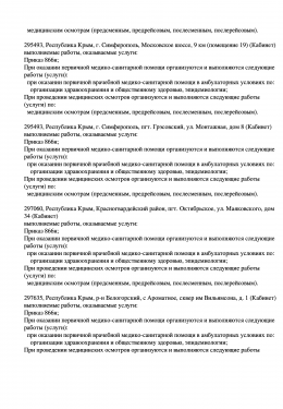 Выписка из реестра лицензий Керчь 5