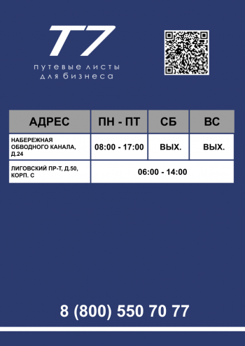 Режим работы Санкт-Петербург